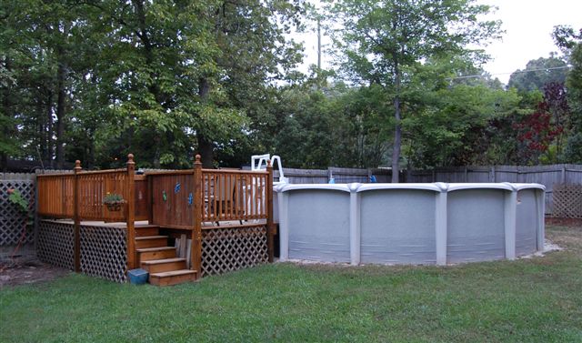 Deck around Above Ground Pool Ideas