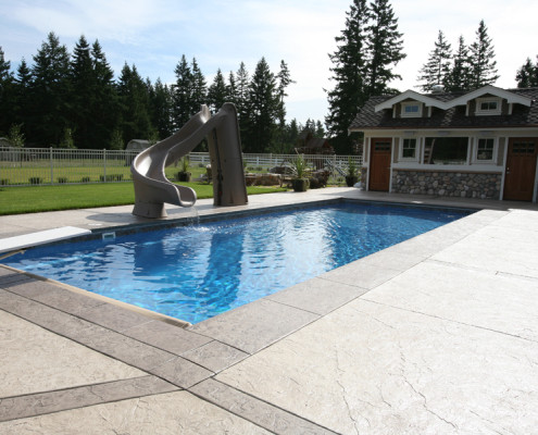 rectangle fiberglass pool