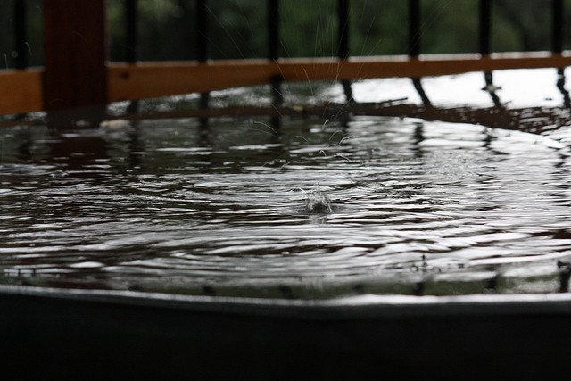 Hot Tub in Rain