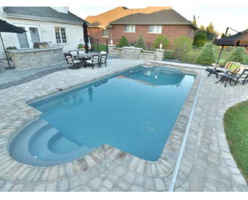 custom fiberglass pool