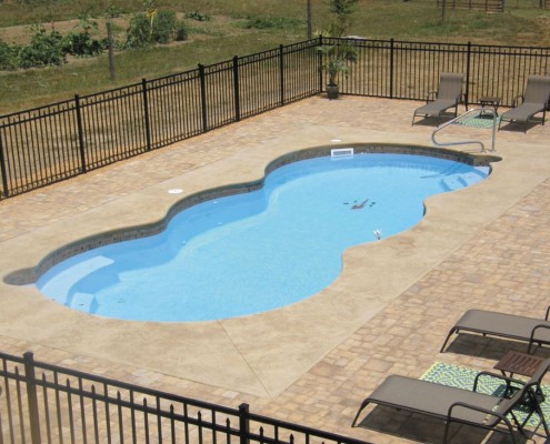 custom fiberglass pool
