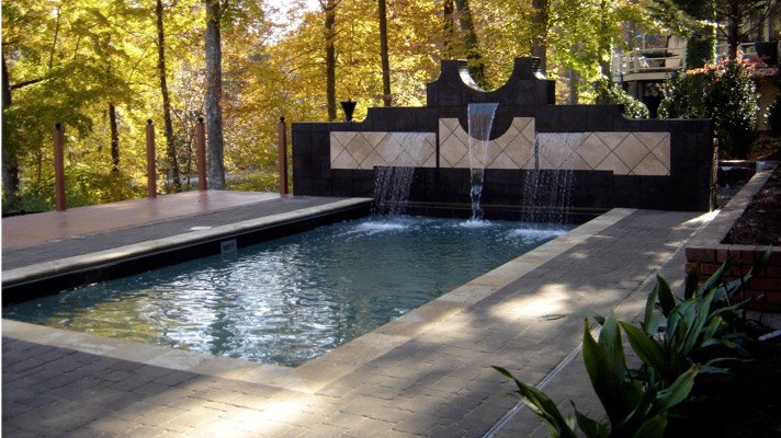 Rectangle Pool With Water Feature rectangle | rising sun pools and spas Rectangle Pool With Water Feature rectangle | rising sun pools and spas