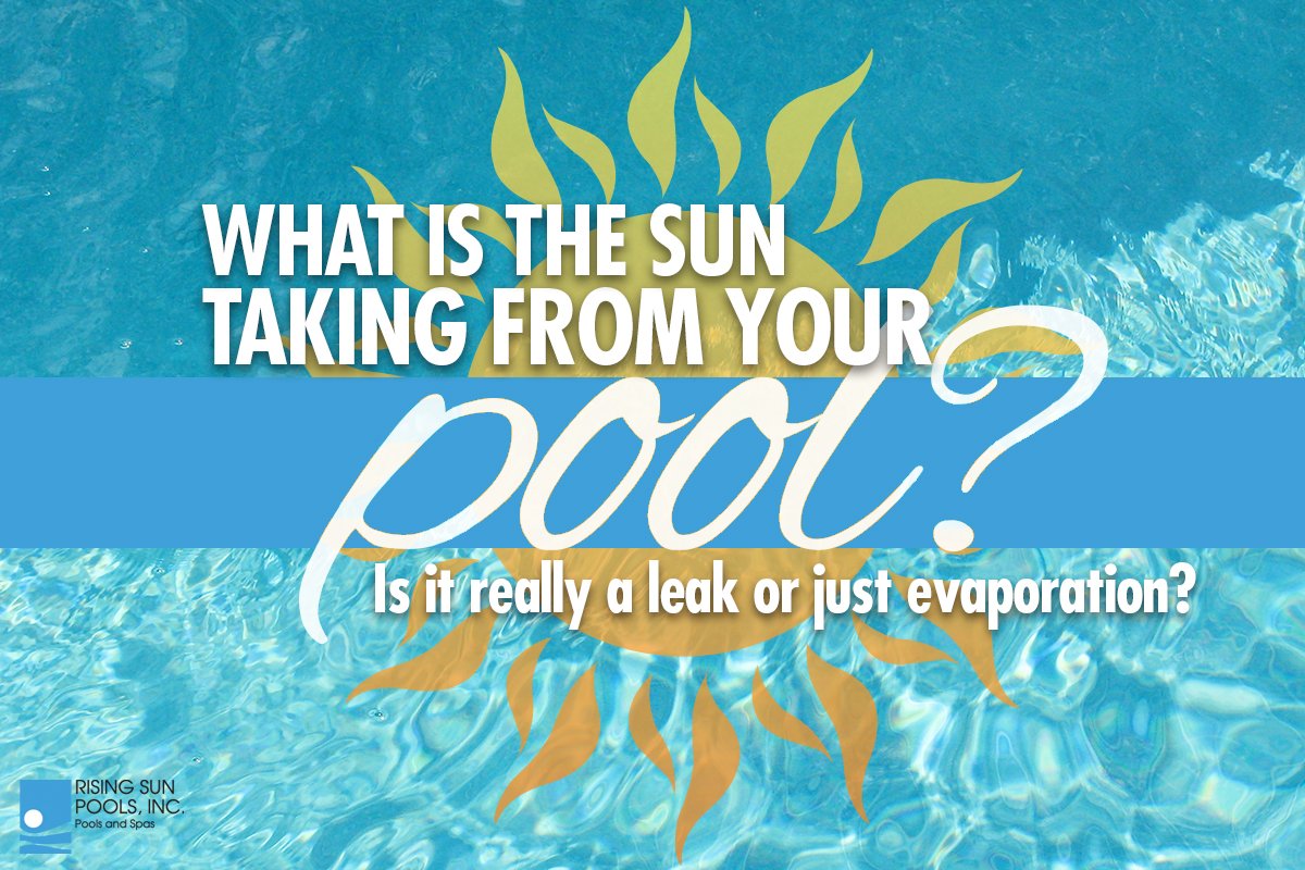 Pool Evaporation Chart