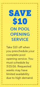Pool Opening Service coupon