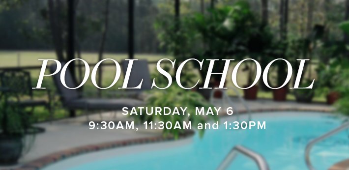 Pool school May 6