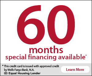 60 months special financing available