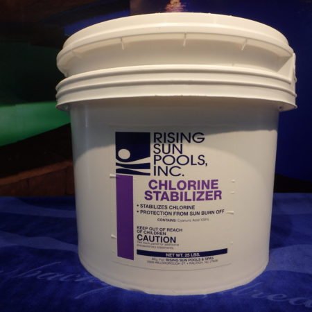 Rising sun pools and spas chlorine stabilizer