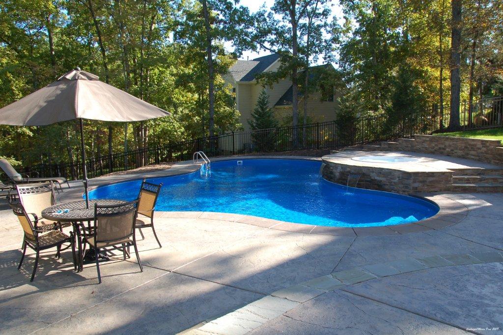 Rising sun pools and spas backyard pool