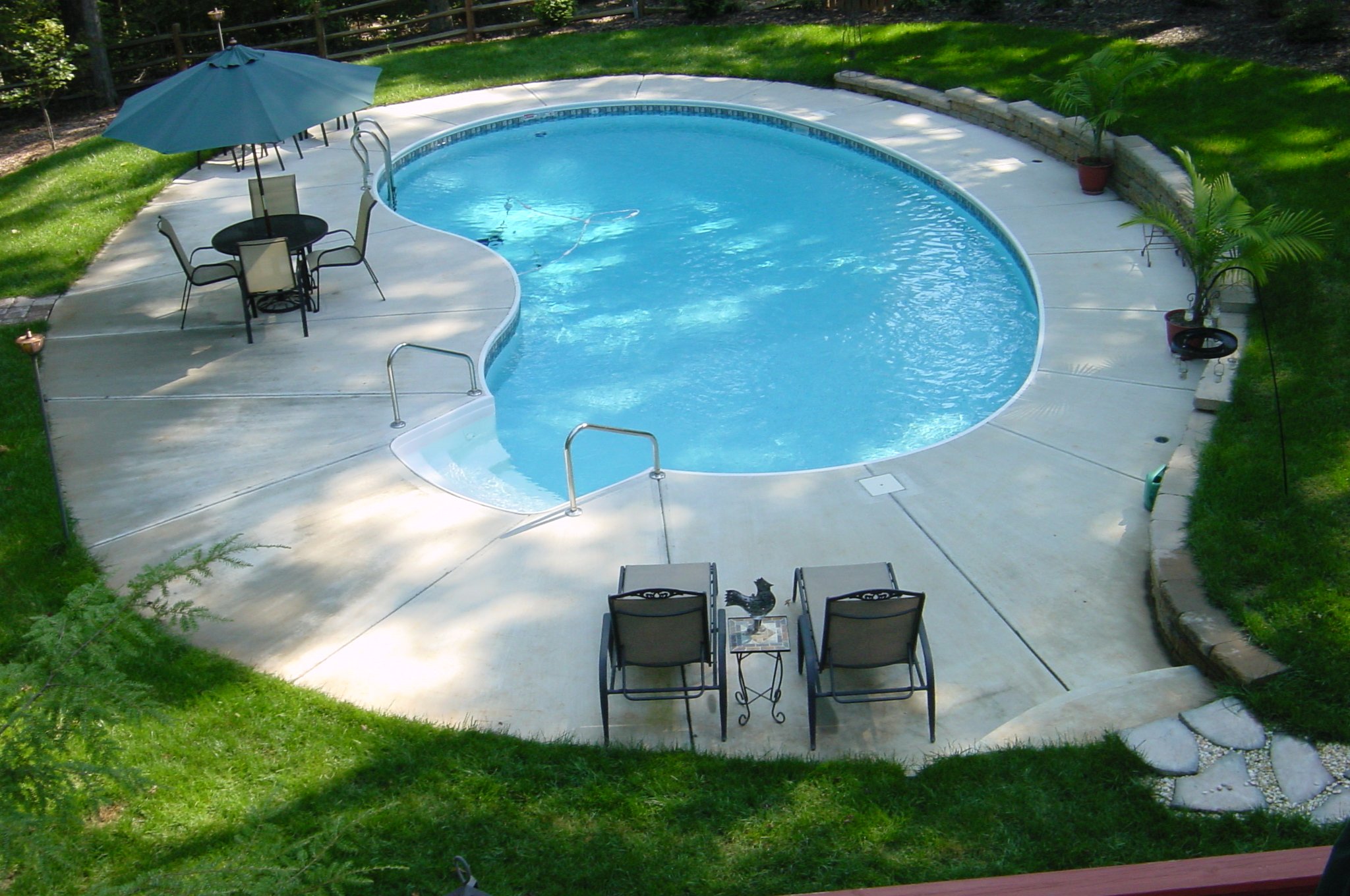 Rising sun pools and spas backyard pool