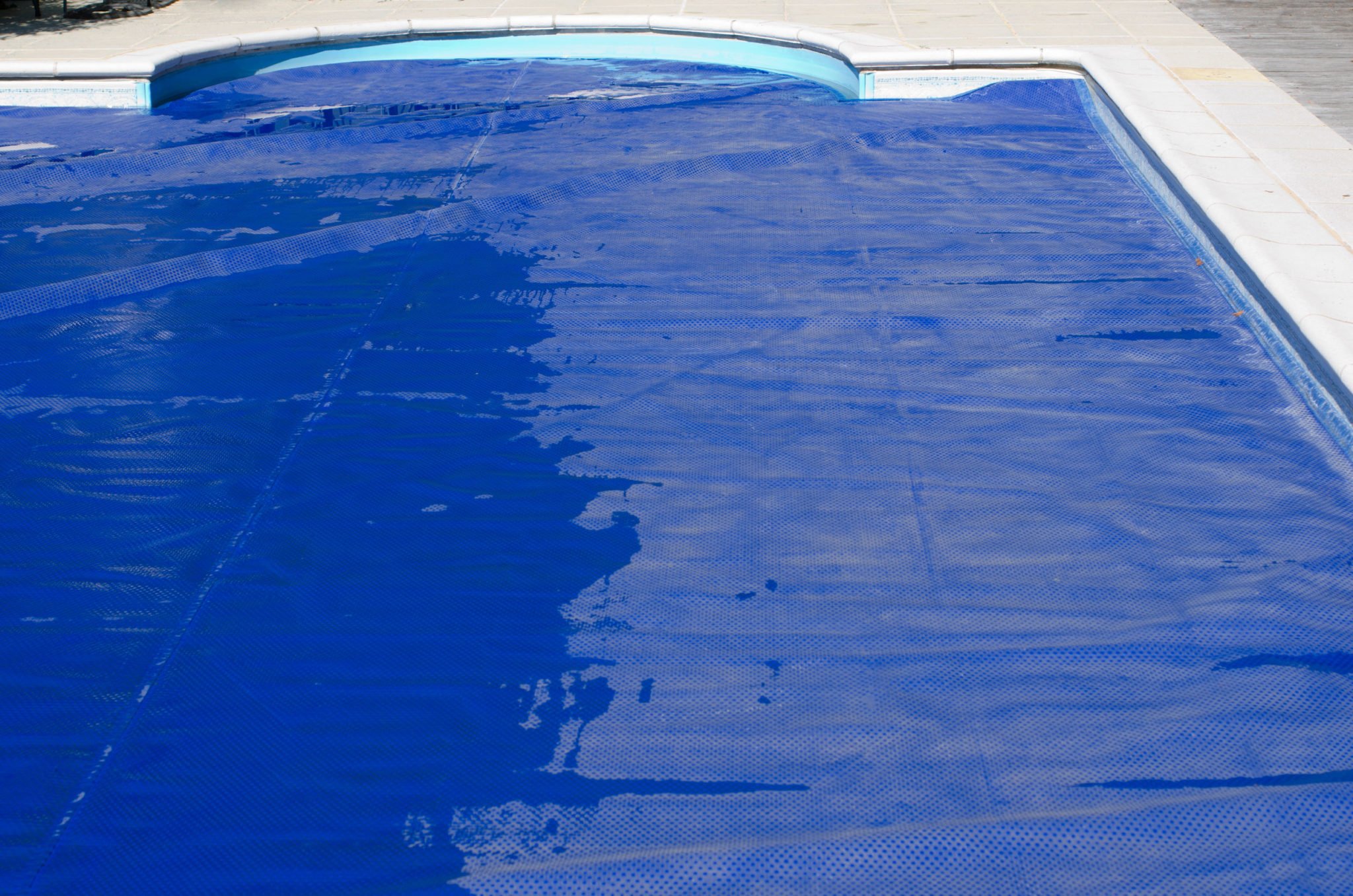 Swimming Pool Cover on Pool - Rising Sun Pools & Spas