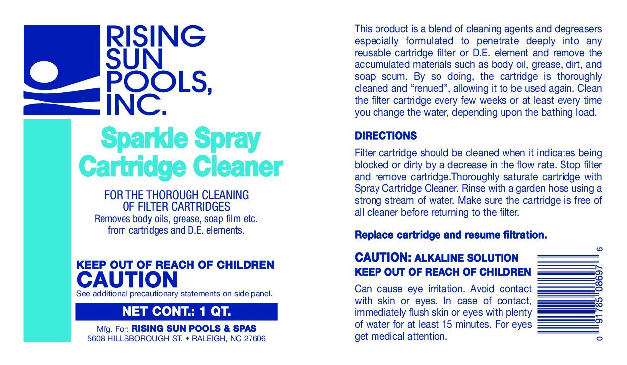 Spa Sparkle Spray Cartridge Cleaner 1 QT. RSP - Rising Sun Pools & Spas -  Raleigh, NC
