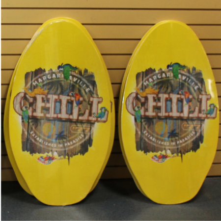 Margaritaville 35" Wood Skimboard Yellow