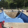 Empty pool construction
