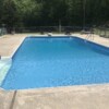 Rectangular pool with diving board
